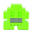 Space Invaders Green Alarm Clock